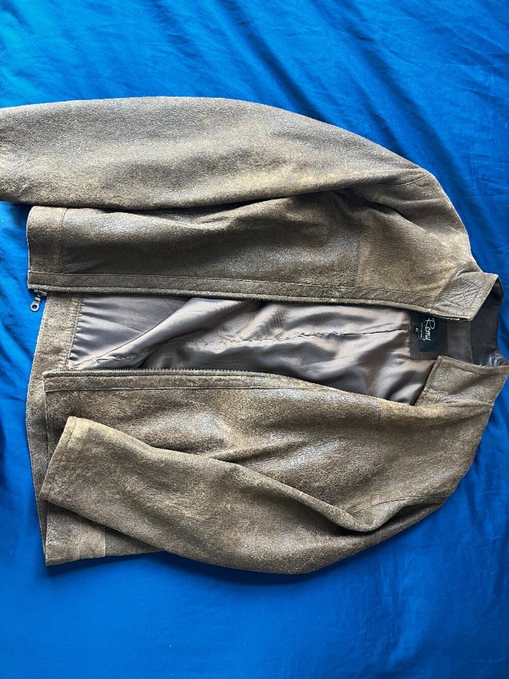 Remy Leather Distressed Jacket – Men's Size 42